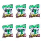 6PK Minecraft 2.5 In Mini Squishme S5 Squishy Sensory Toy Assorted Kids 3y+