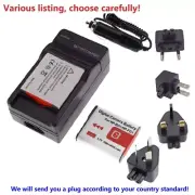 NP-BG1/FG1 Battery or Charger for Sony CyberShot DSC-W80 DSC-W90 DSC-H10 DSC-H20
