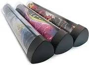 sabermaster 3 PCS Playmat Tube Prism-Shaped Playmat Tube for MTG playmat ygo playmat DTCG playmat Will Not Roll Off Surface (3 pcs)