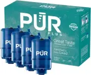 PUR Plus Water Filter Replacement 4 Pack RF9999 4 with Mineral Core Blue
