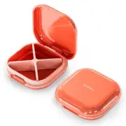 Small Pill Case, Travel Pill Box, Portable Pill Organizer, Pill Container for...