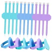 9 Pcs Silicone Memo Wrist Band Wearable Nurse Notepad in Watch Shape Reusable