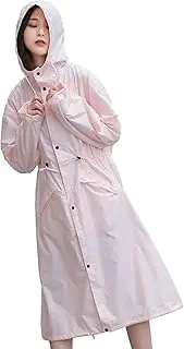[YEDECOR] Raincoats for Men & Women Adults Reusable Rain Ponchos Lightweight Rain Coat Waterproof Rain Gear for Outdoor Activities,Pink-XL