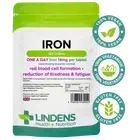 Lindens Iron 14mg 1 A DAY 100 Tablets Iron Ferrous Fumarate Quality Supplement