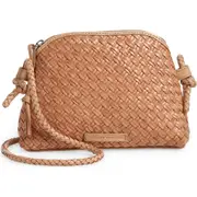 Loeffler Randall Mini Woven Leather Crossbody Bag in Natural at Nordstrom, Size No Size