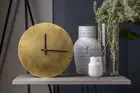 Wall Clock Aged Patina Brass Minimalist Homewares Decor Gift Silent Wall Clock