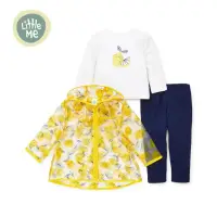 在飛比找momo購物網優惠-【Little me】檸檬上衣+長褲+雨衣3件組(2Y~4Y