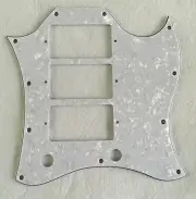 New For Custom Gibson SG Standard Style 3 Pickup Guitar Pickguard,White Pearl