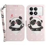For Xiaomi Poco F6 Pro 5G/K70 5G/K70 Pro 5 Wallet Phone Case 3D Pattern Print Leather Flip Cover