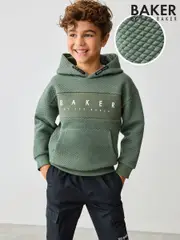 Baker by Ted Baker Textured 100% Cotton Hoodie (AK8011) | $65 - $76