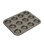 Bakemaster Non Stick 12 Cup Muffin/Cupcake Pan 35x27cm