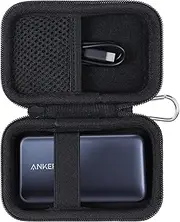 khanka Hard Travel Case for Anker 3-in-1 Fast Charging Charger with Built-in USB-C Cable/Anker 533 Power Bank/Anker Nano Power Bank,10000mAh Portable Charger (PD 30W max. Leistung),Case Only(Black)