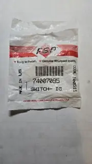 Maytag/Whirlpool OEM burner ignitor switch P/N 74007095