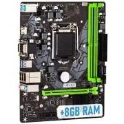 Motherboard H311M Micro-Atx Intel Core i3 6100 CPU 8GB RAM LGA 1151