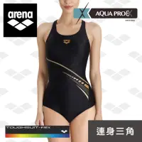 在飛比找momo購物網優惠-【arena】女連體三角 訓練款 女士連體泳衣專業三角抗氯泳