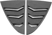 Rear Side Window Scoop Louvers Cover Vent Trim Compatible for Benz A Class W177 A200 A220 Sedan 2019-2023 Black/Carbon Fiber(Carbon Fiber Look)