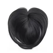 2 Pcs Clip On Bangs Hairpieces For Women Bangs Clip In Hair Extensions Synthetic High Temperature Fiber Hair Wig