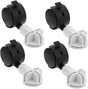 PENIKOKO 4 Pcs Swivel Caster Wheels for Dog and Cat Cages Easy Movement Furniture Rollers Assembly for Pet Carriers and Furniture Convenient Setup