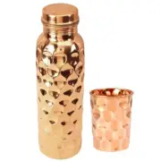 Copper Water Bottle Diamond Vacuum Flasks 950 ML with 1 Tumber Health Benefits