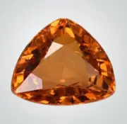 4.00 Ct Certified VVS1 Trillion Cut 10x10 MM Orange Natural Diamond Great Shine