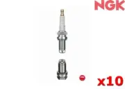 NGK Spark Plug FOR Smart Cabrio 2002-2004 0.6 (450) Convertible BKR6EKE x10