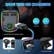 Handsfree Bluetooth FM Transmitter Car Kit Radio MP3 AdapUS- Player/USB W7I7