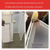 在飛比找松果購物優惠-冰櫃分隔架通用冷櫃冷藏展示櫃分格架子塑料置地式廚房冰櫃內分隔