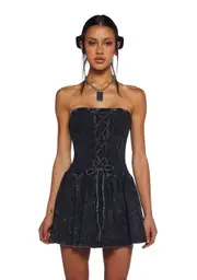 Chaos Theory Mini Dress - Black