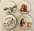 Christmas Paws Snack Plates, Set Of Four Scripture Plates