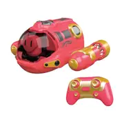 RC Boat Racing Boat 2.4GHz Remote Control Boat for Pools and Lakes with Light Spray for Kids - Pink