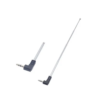 For Mobile Phone Radio Speaker 2PCS 3.5mm FM Radio Telescopic Antenna Accessory