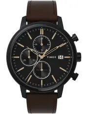 [Timex] Chicago Chrono Leather Watch in Brown