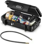 Portable Safe Box Security Lock Box Safe Lock Case with 4-Digit Code Removab...
