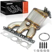 Right Exhaust Manifold Catalytic Converter with Gasket Kit Direct-Fit Compatible with Volvo XC90 2007 2008 2009 2010 3.2L, E.P.A. Compliant