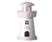 150ml Mini Lighthouse Humidifier Sprayer Desktop USB Air Humidifier Suitable for Bedroom Office Car-Pink
