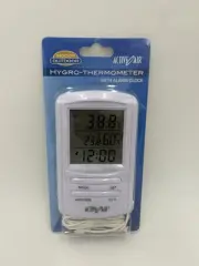 Active Air Hygro-thermometer with built in Alarm Clock/Timer. 9' Cable