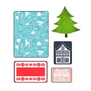Sizzix Snowmen Emboss set #658198 Retail Value $14.99 - FREE Christmas Tree die