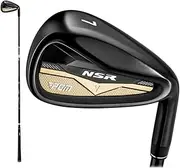 Golf Club Iron,Men #7 Iron High Fault Tolerance Golf Training Rod,Low Center of Gravity Stainless Steel Golf Practice Clubs