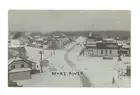 Ochre River of town in the winter with "Imperial Hotel" Historic Old Photo