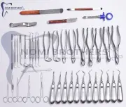 Dental 80 Oral Surgery Extracting Elevators Forceps Instrument Kit Set German G