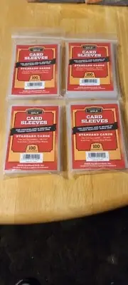 4 packs of Cardboard Gold Soft Penny Sleeves (400 ct.)