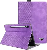 [CXTcase] Case for Samsung Galaxy Tab S9 FE 10.9 Inch 2023, Multi-Angle Folio Flip PU Leather Case Smart Cover Case Protective Case for Samsung Galaxy Tab S9 FE, Purple