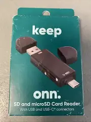 Multi-Port USB Hub with SD, Micro SD and Card Reader Keep Onn