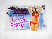 2014 Benchwarmer ALEX CAPRIOLA Happy Holidays Pink Foil SP/12 PLAYBOY Cybergirl