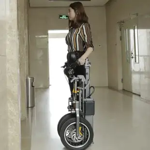 【特價優惠】簡行倒三輪折疊電動自行車親子款帶娃電瓶車防側滑上班成人代步車