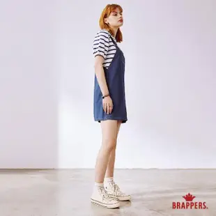 【BRAPPERS】女款 Boy friend系列-全棉牛仔吊帶短裙(深藍)
