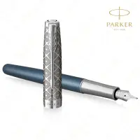 在飛比找momo購物網優惠-【PARKER】《派克 卓爾致臻 18K F尖 蔚藍鋼筆》買