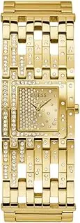 [GUESS] Gold-Tone and Crystals Bangle Watch
