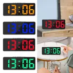 ELECTRONIC ALARM CLOCK USB SNOOZE LARGE LED DISPLAY FOR BEDR