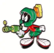 Classic WB Cartoon characters enamel pin - Marvin the Martian #2. Aust Stock